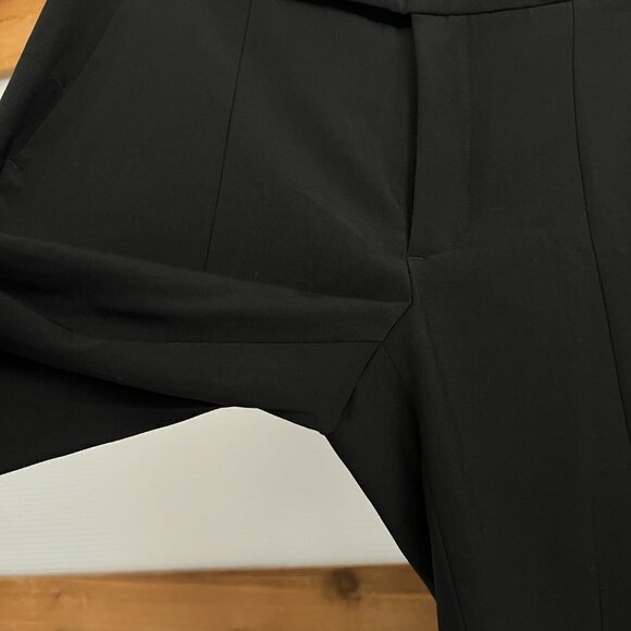 Alexander Wang Wool Blend Hook Bar Closure Black Tailored Trousers Pants‎  Sz 6 - Picture 3 of 13